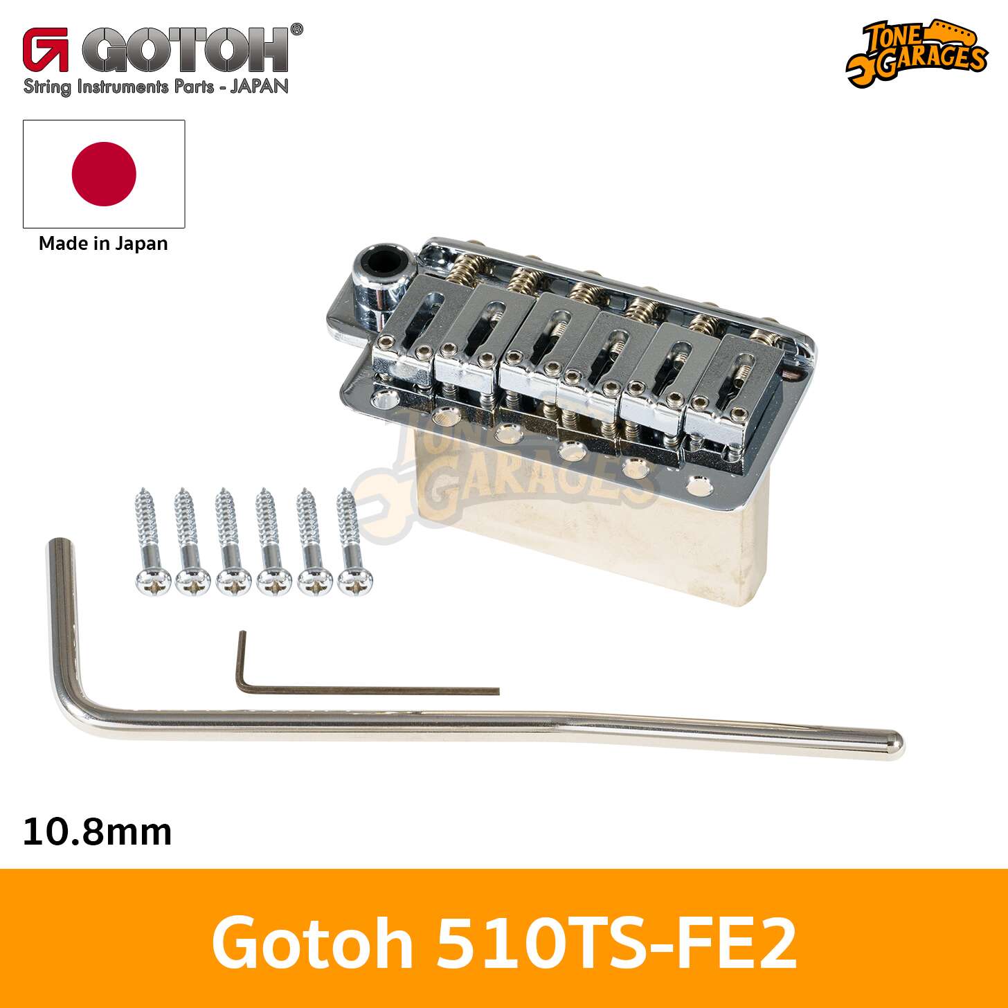 GOTOH Tremolo Units 510TS-FE2 Steel Saddle – Tone Garages