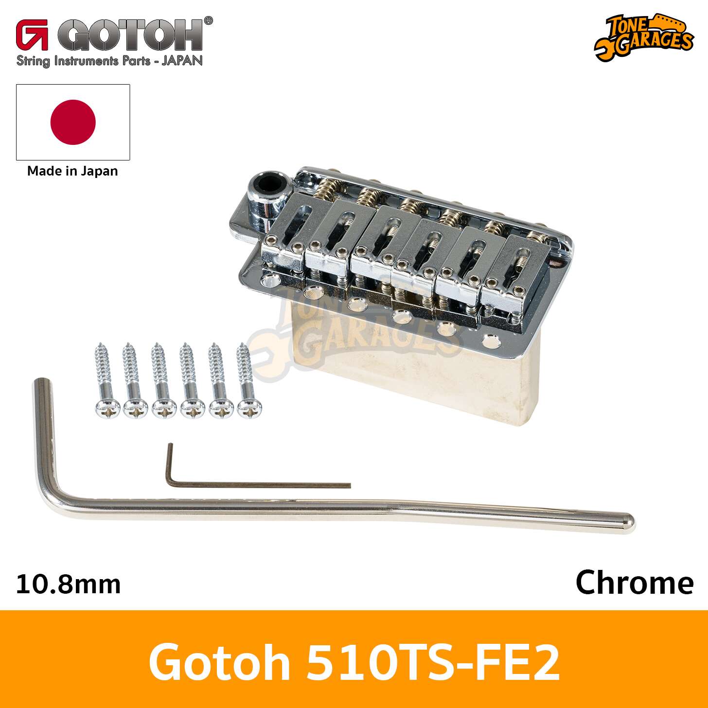 GOTOH Tremolo Units 510TS-FE2 Steel Saddle – Tone Garages