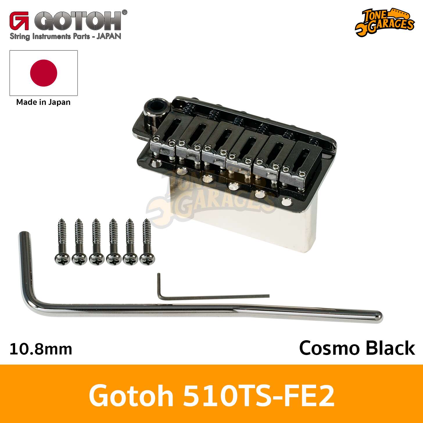 GOTOH Tremolo Units 510TS-FE2 Steel Saddle – Tone Garages