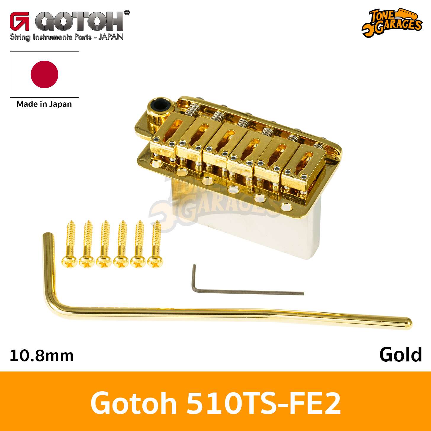 GOTOH Tremolo Units 510TS-FE2 Steel Saddle – Tone Garages
