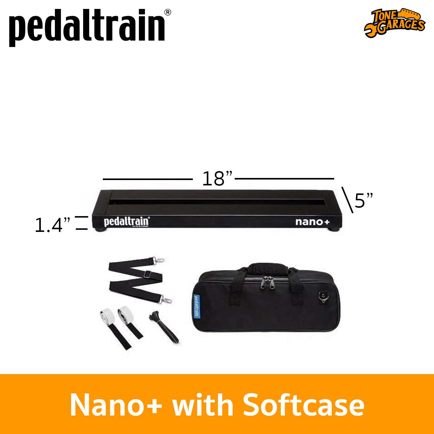 Pedaltrain Nano+ Pedalboard with Soft Case – Tone Garages
