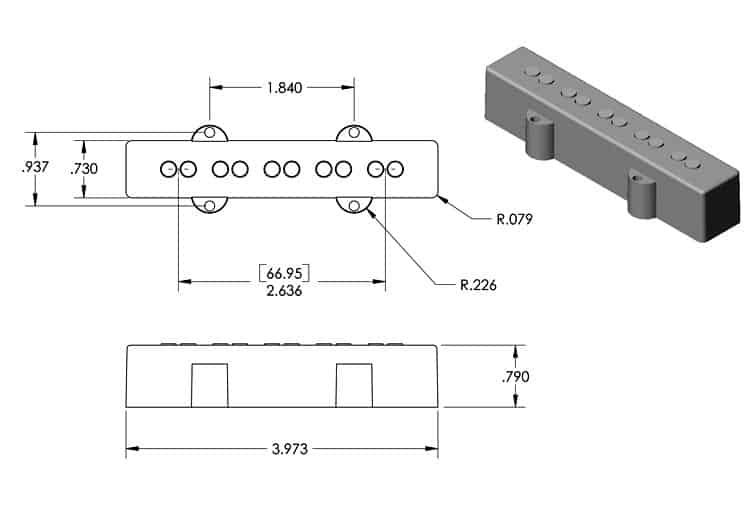 Seymour Duncan Apollo Jazz Bass™ 5 String 67/70mm – Tone Garages