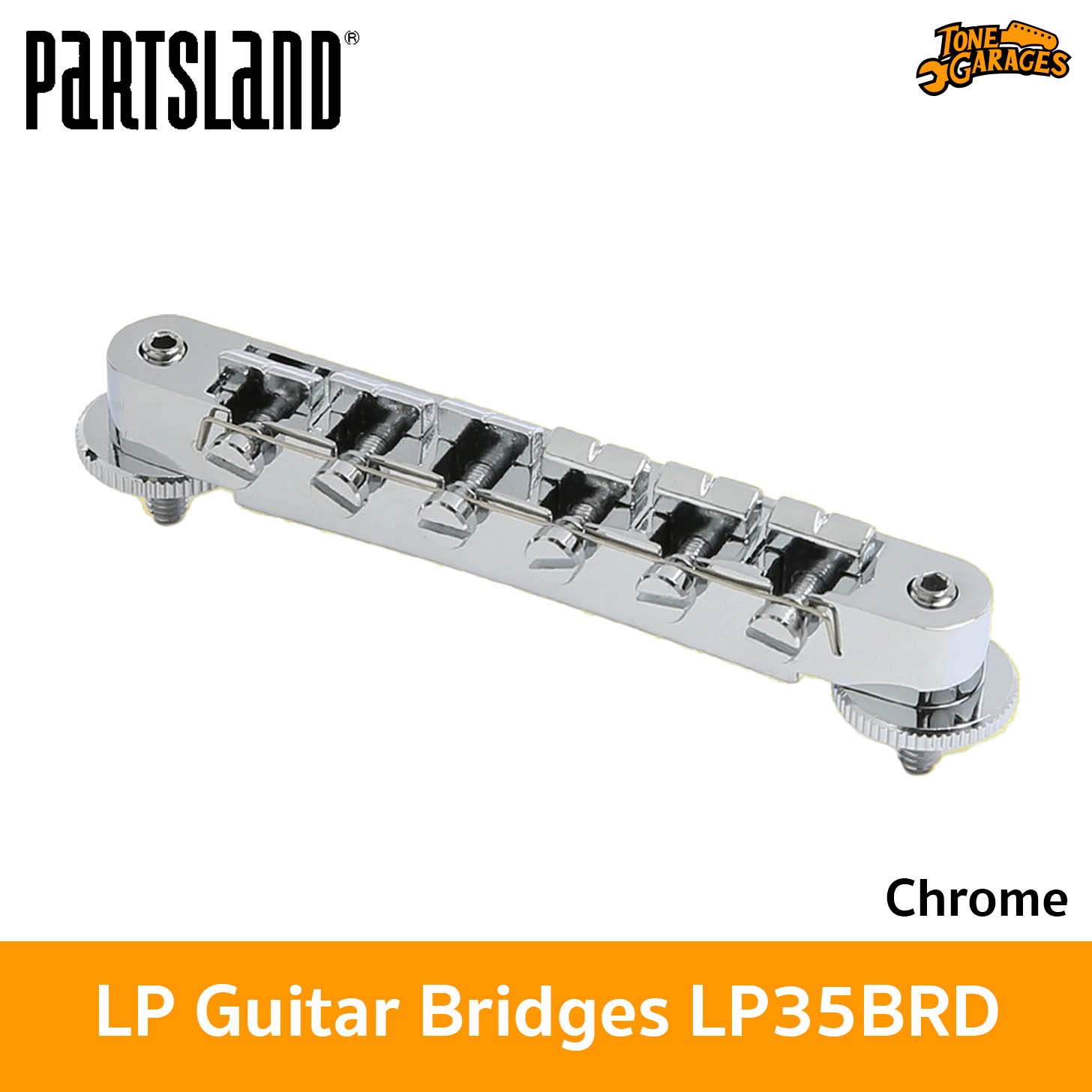 Partsland ABR Style Classic Tune-O-Matic LP Bridge LP35BRD – Tone