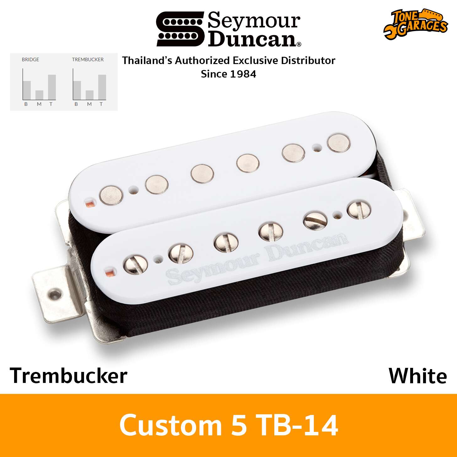 ギター Seymour Duncan SH-5 Custom Color Bridge Seymour-Duncan-TB-14-White-