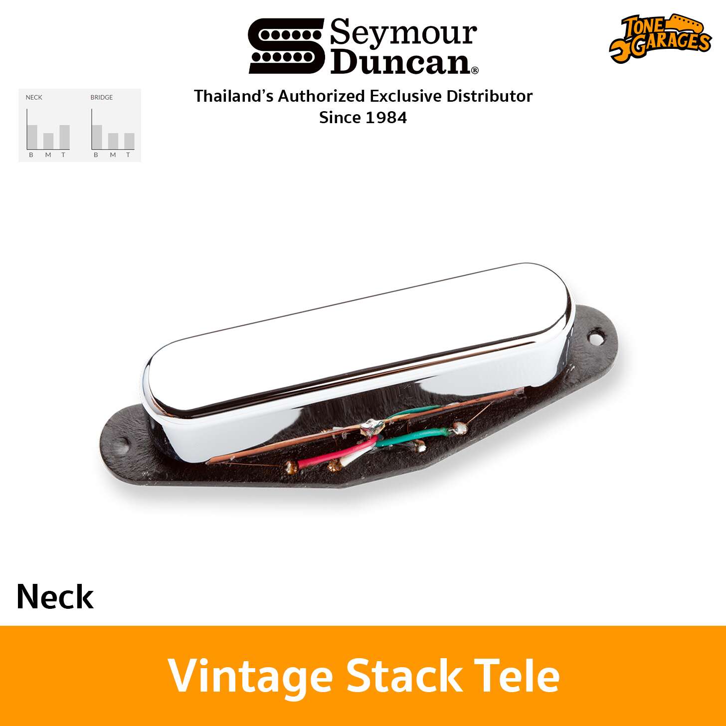 ギター Seymour Duncan STR-1 Vintage Tele Neck Seymour Duncan STR-1 Tele Vintage Rhythm, Neck « Electric