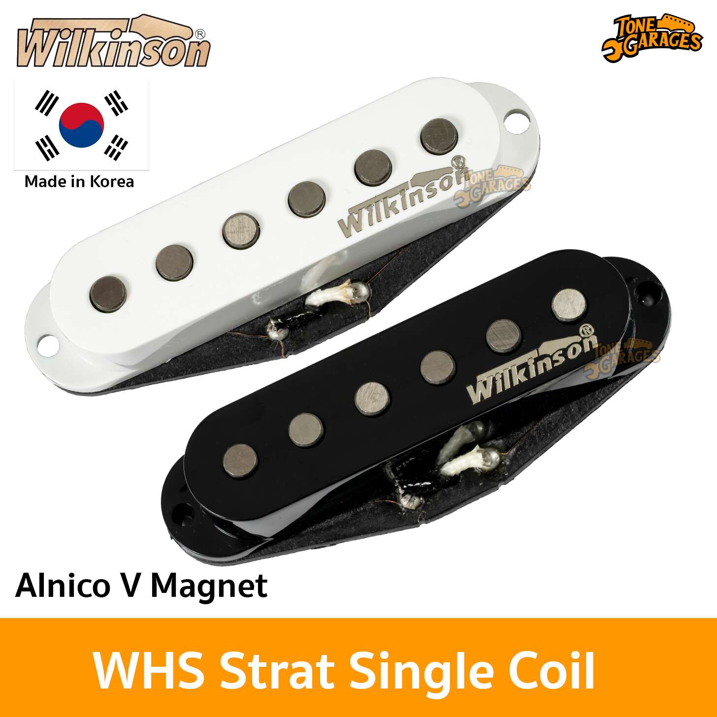 Wilkinson Vintage 60's Single Coil Pickups Set Für Strat – Alnico 5 Magnete, Warmes Vintage-Sound