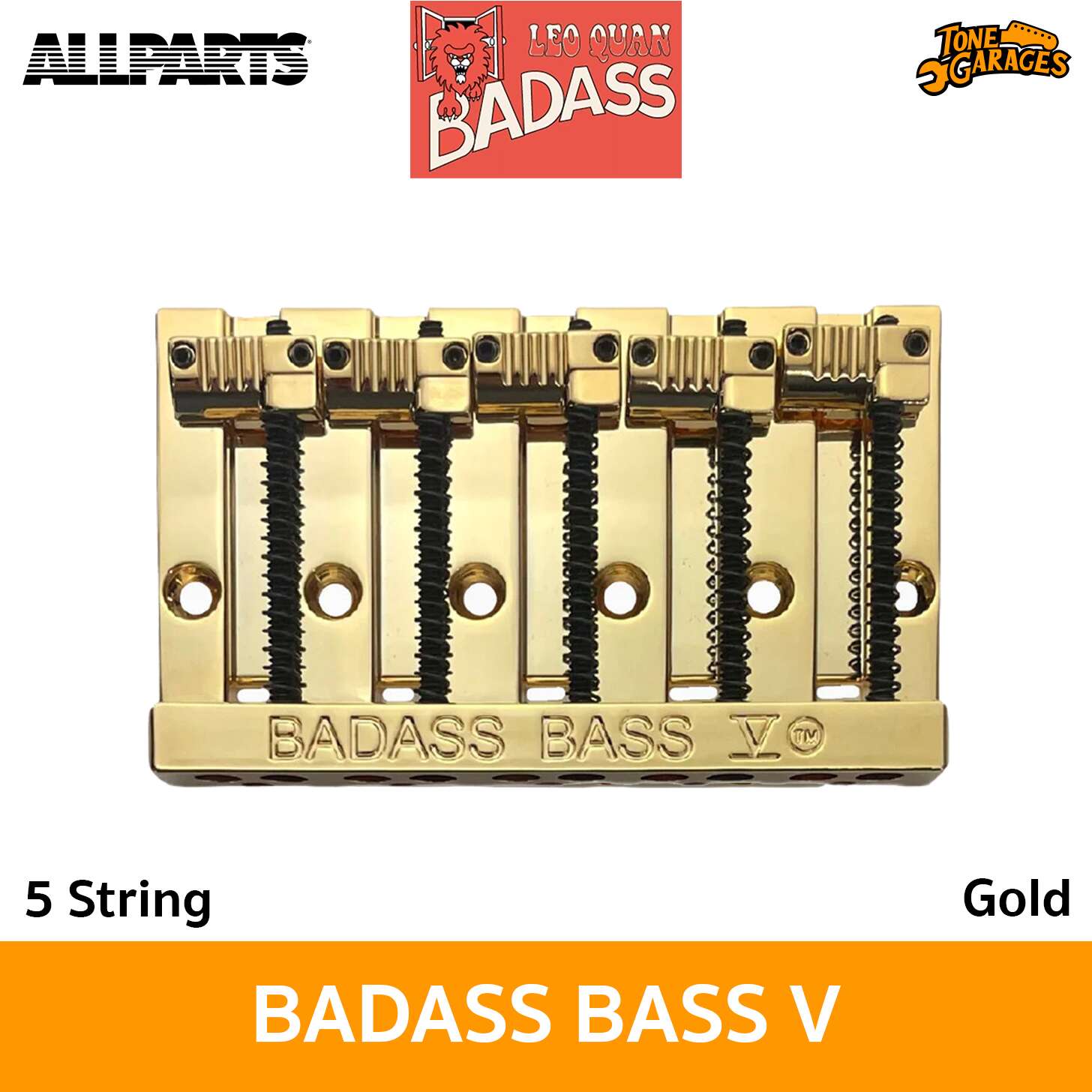 Allparts BADASS BASS V Bass 5 String Bridge for Fender หย่องเบส 5