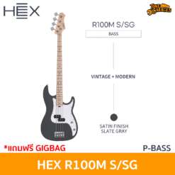 HEX R100M Slate Gray 4 String P-Bass with Gigbag
