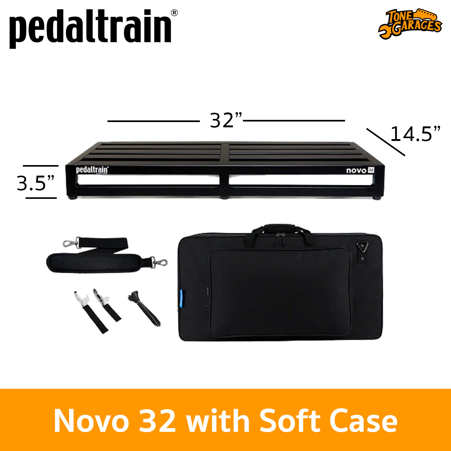 Pedaltrain Novo 32 Pedalboard with Soft Case – Tone Garages
