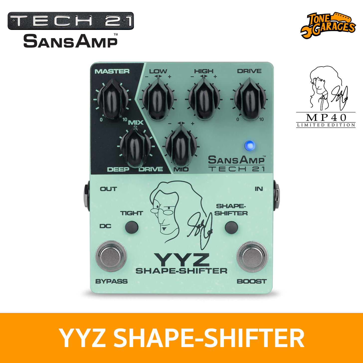 TECH21 YYZ SHAPE-SHIFTER sansamp Tech 21 SansAmp YYZ SHAPE-SHIFTER