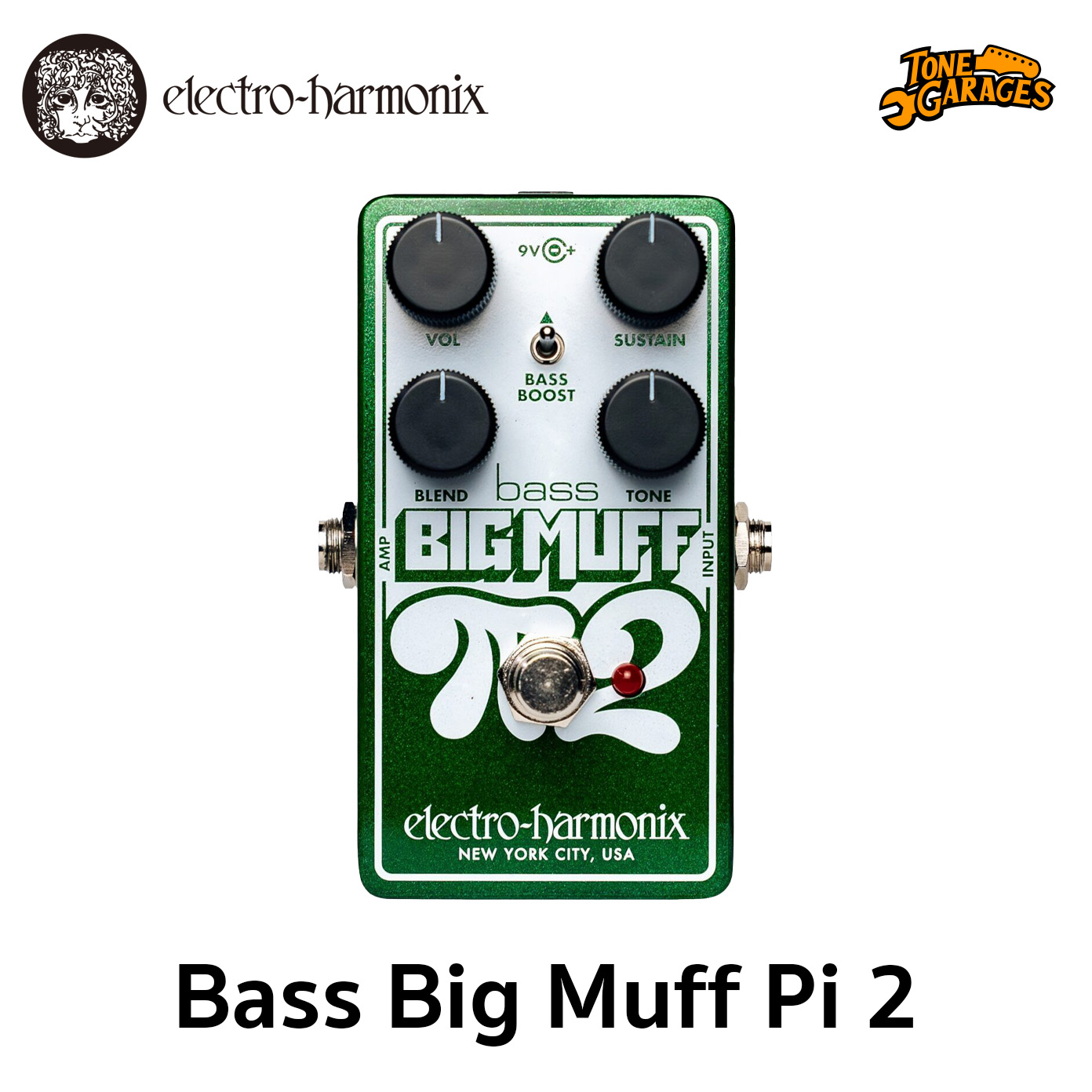 Electro-Harmonix Bass Big Muff Pi 2 Dual Op-Amp Bass Fuzz เอฟเฟค