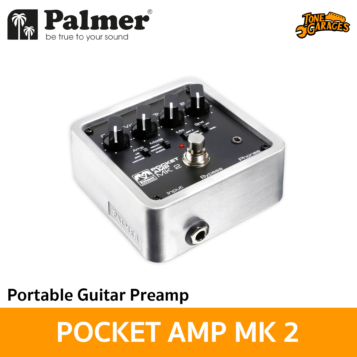Palmer POCKET AMP MK 2 Portable Guitar Preamp – Tone Garages